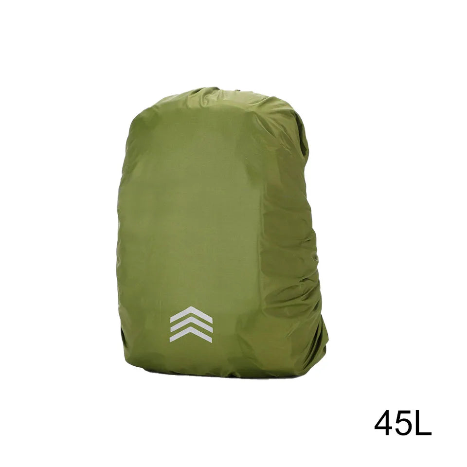 Waterproof Backpack Rain Cover - 25L-60L Nylon Outdoor Hiking Cycling Mountaineering Dust Cover for Men & Women