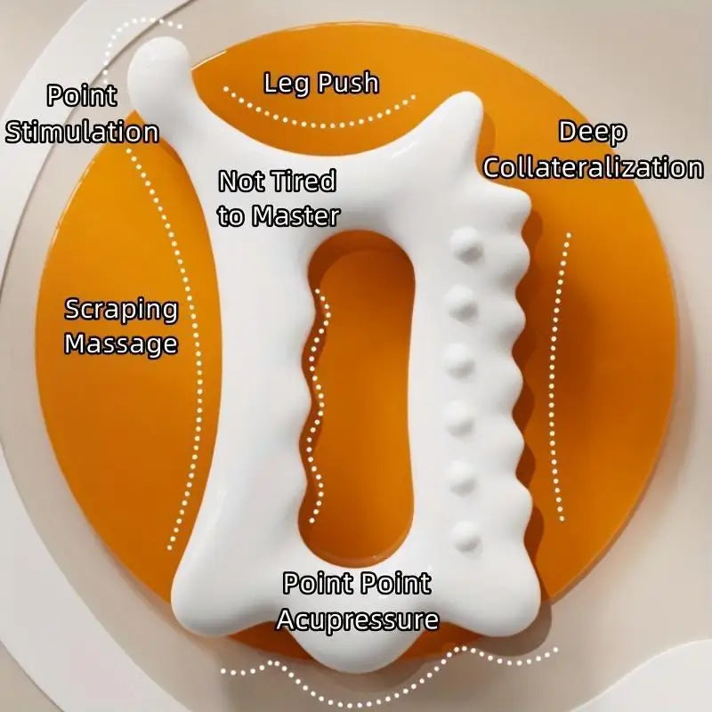 Handheld Ergonomic Gua Sha Massage Tool - Versatile Non-Ceramic Face & Body Beauty Relaxation Board