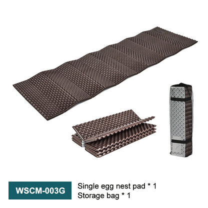 Ultralight Folding Camping Pad - Portable Foam Sleeping Mat with Storage Bag for Hiking & Backpacking