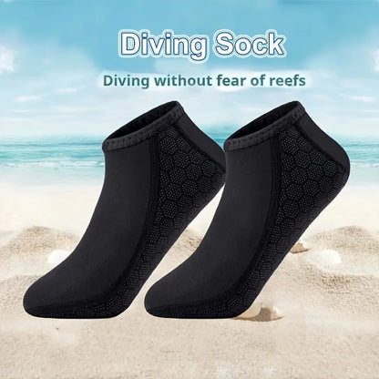 3mm Neoprene Water Socks - Sand Proof Wetsuit Diving Socks for Beach Volleyball, Snorkeling, Swimming & Outdoor Water Sports