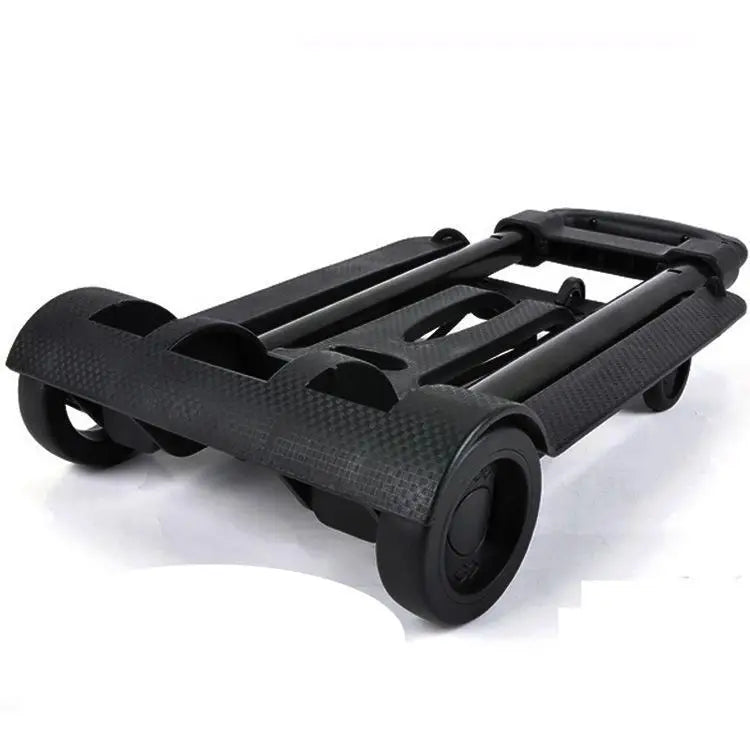 Foldable Shopping Cart with 2/4 Wheels - Portable Household Grocery & Luggage Trolley