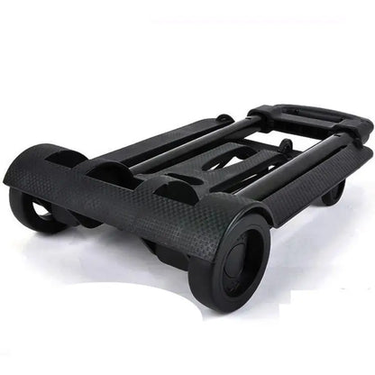 Foldable Shopping Cart with 2/4 Wheels - Portable Household Grocery & Luggage Trolley
