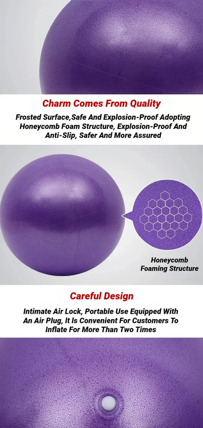 25CM Mini Yoga Pilates Ball - Exercise & Fitness Balance Training Ball for Core Strength & Therapy