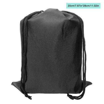 Waterproof Nylon Drawstring Storage Bag - Multi-Purpose Travel & Sports Organizer Pouch