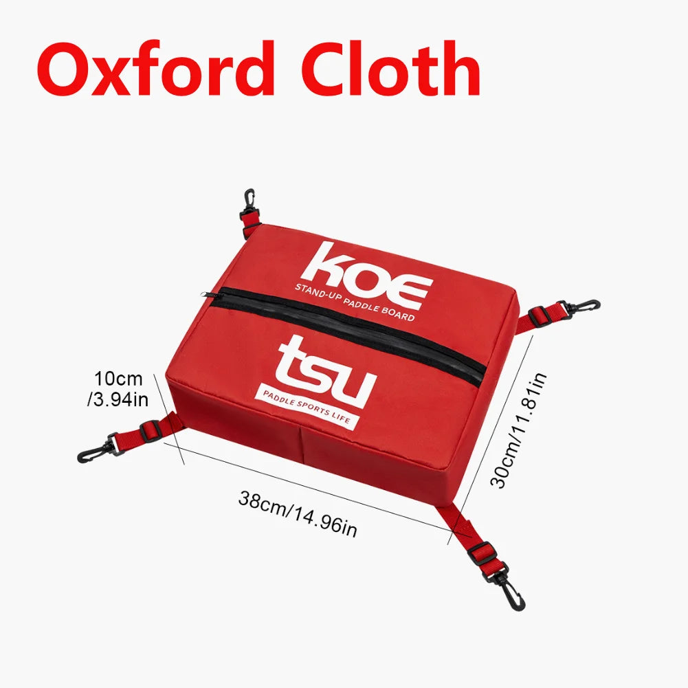 Adjustable Paddleboard Deck Cooler Storage Bag - Sealed Zipper Food Bag for Stand-Up Paddle Boards