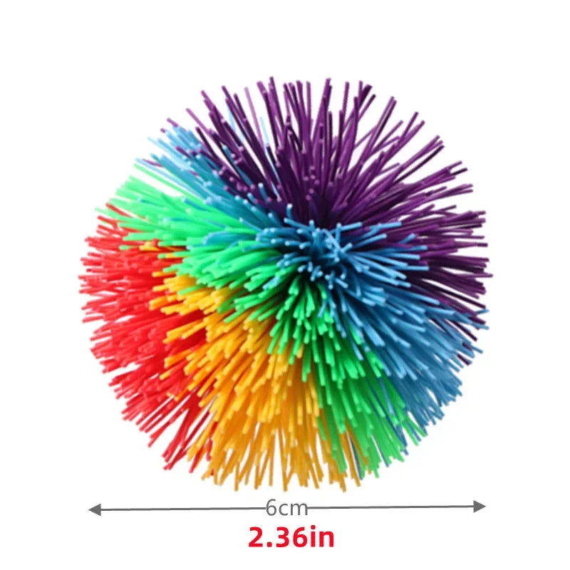 Colorful Rubber Wire Ball - 6/8/10cm Juggling Ball for Kids