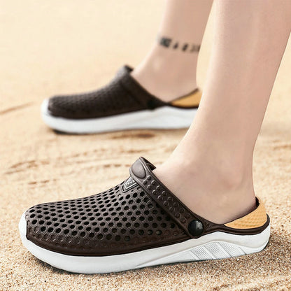 Waterproof Anti-Slip Beach Sandals - Unisex Thick Sole Flip Flops for Men & Women