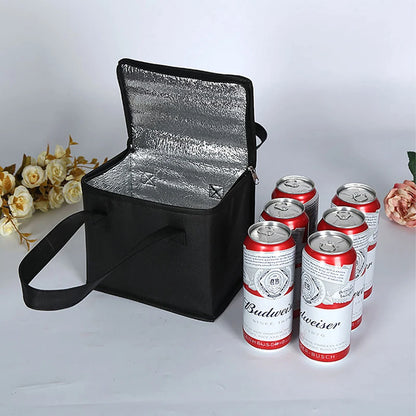 Insulated Cooler Bag - Portable Thermal Food & Drink Carrier for Picnics, Lunch & Beer Delivery