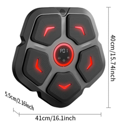 Smart Bluetooth Music Boxing Trainer - Rhythm Response Fitness Bag for Sports & Muay Thai Exercise