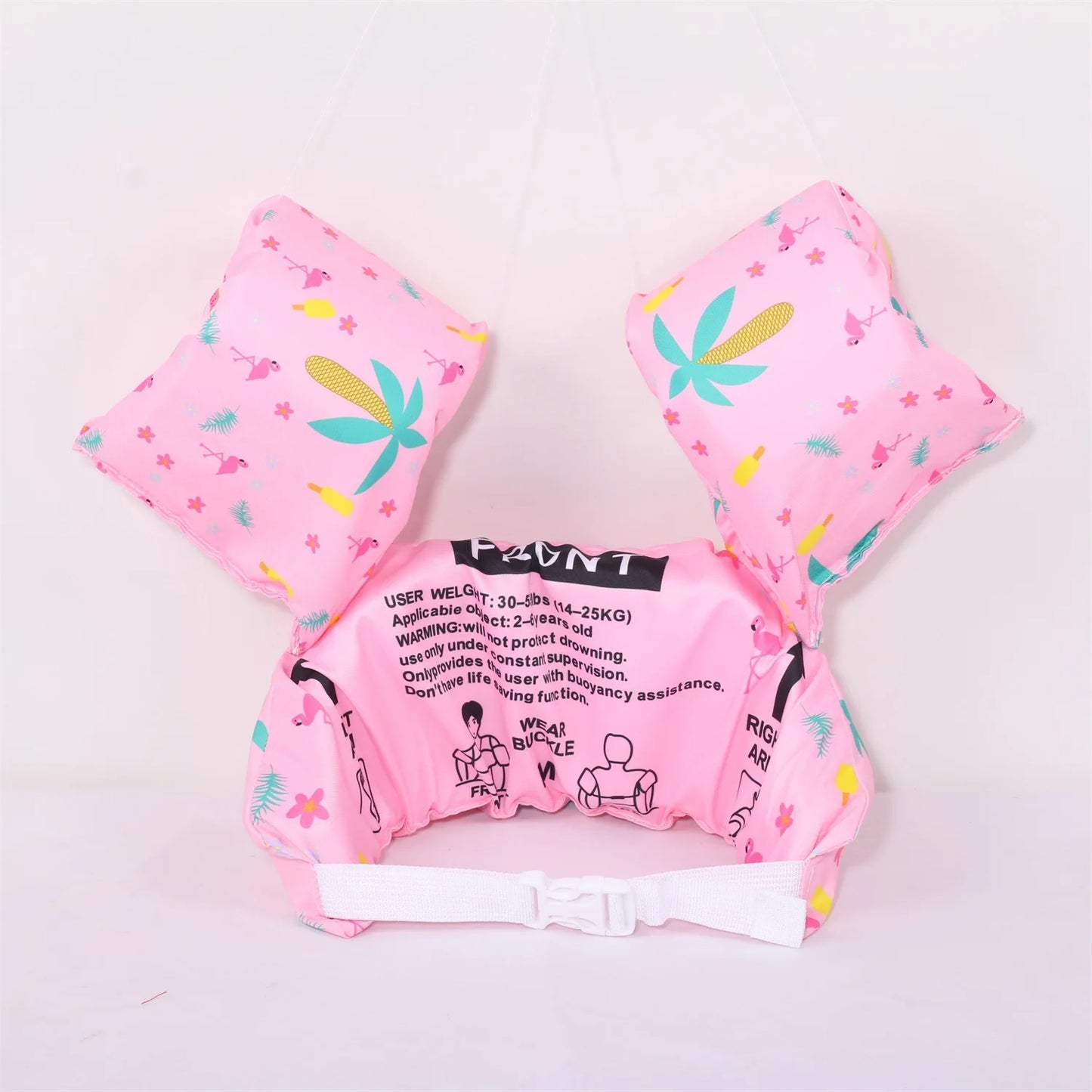 Adjustable Baby Swimming Life Jacket - Cartoon Foam Arm Sleeves with Safety Float Ring for Pool Training