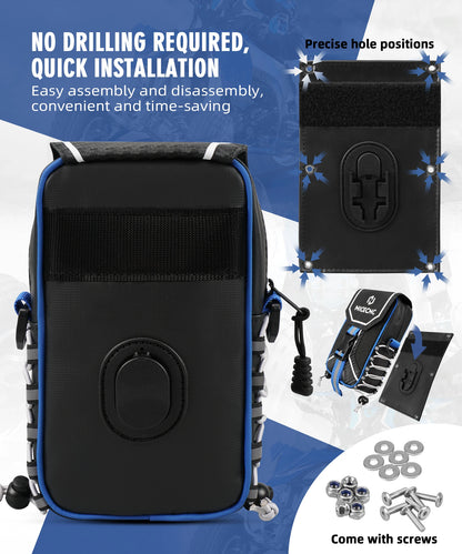 NICECNC Water-Resistant Front Fender Tool Bag for Yamaha YFZ 450 YFZ450R YFZ450X YFZ450SE - ATV Off-Road Storage Pack