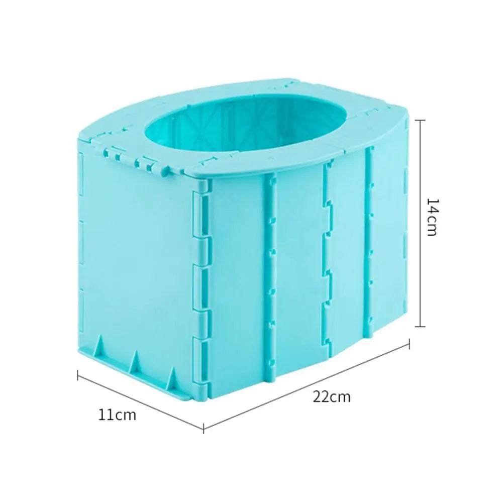 Multifunction Portable Folding Camping Toilet - Travel Commode for Car Camping, Hiking & Long Outdoor Trips - Children & Adult Use