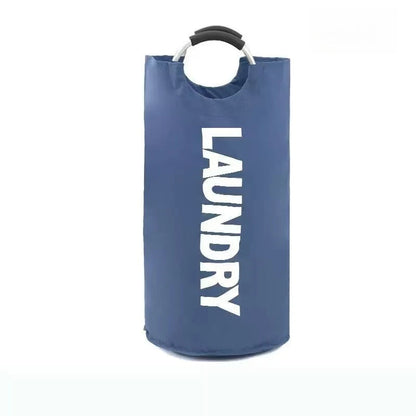 Oxford Cloth Laundry Hamper - Large Capacity Foldable Dirty Clothes Storage Basket for Bathroom