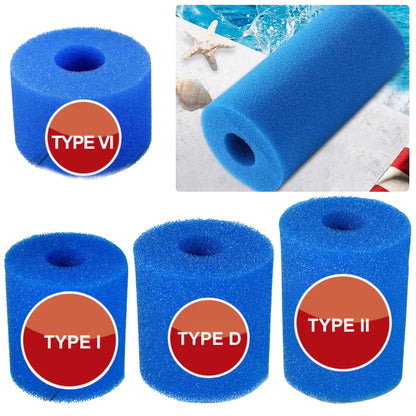Universal Bio Foam Pool Filter Sponge - Reusable & Easy Clean - Compatible with Type I/II/VI/D Systems - Long-Lasting Swimming Pool Filtration (1 Piece)