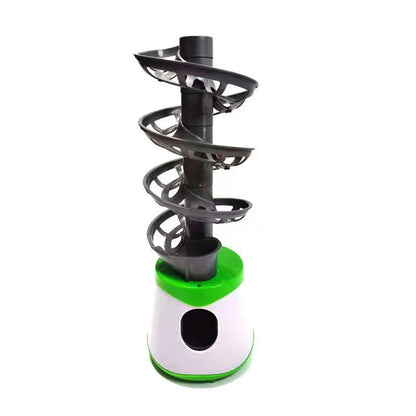 Dual-Power Portable Table Tennis Robot - Professional Ping Pong Ball Pitching Machine for Training