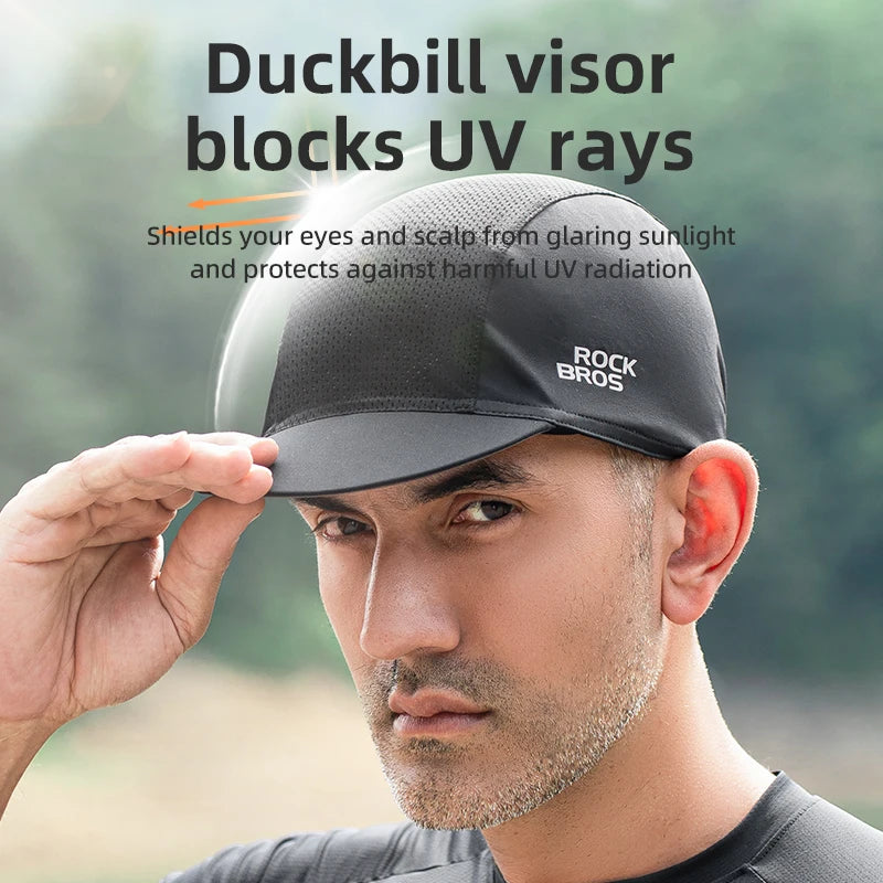 Ultra-Light Mesh Cycling Cap - Breathable Ice Silk Sun Protection Hat - Classic Team Bike Cap