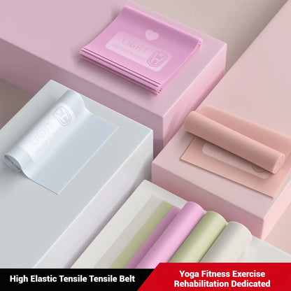 WOSWEIR Yoga Stretching Resistance Strap - Home Fitness & Latin Dance Stretch Band for Beginners