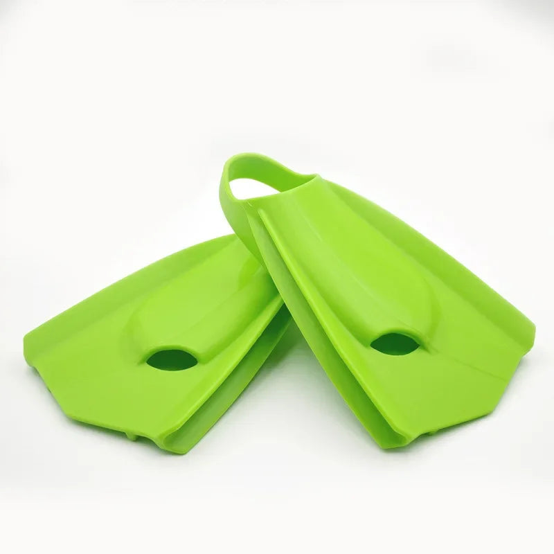 Professional Silicone Short Fins for Swimming & Diving - Training Flippers for Snorkeling & Free Diving