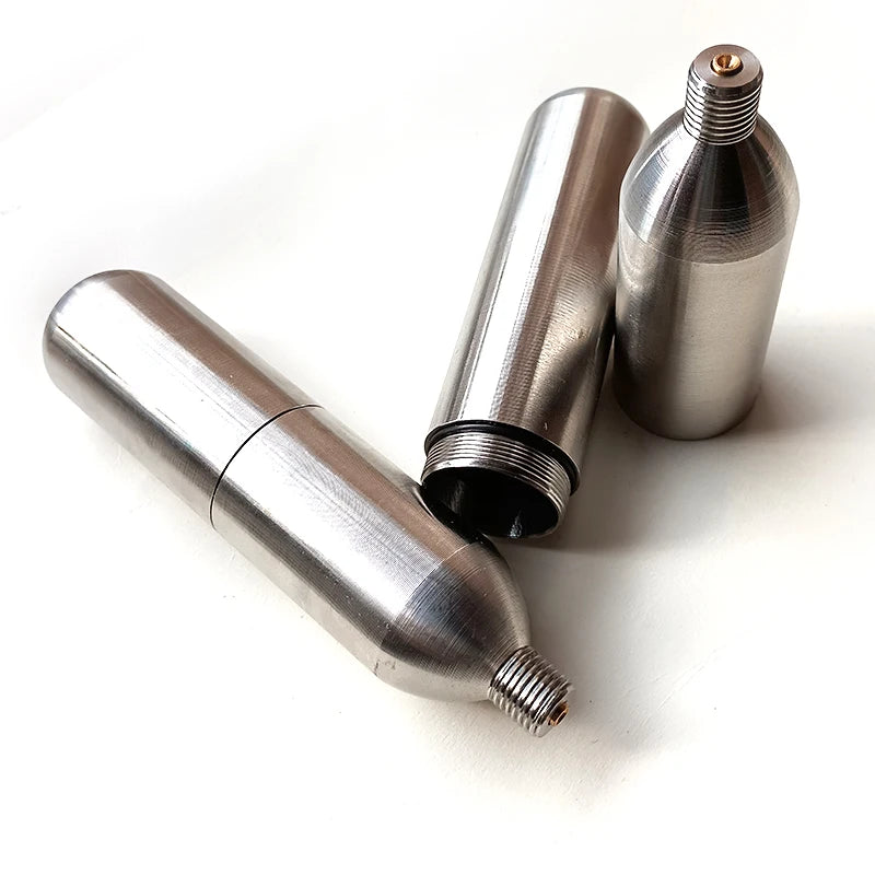 33g Refillable CO2 Cartridge - Multi-Purpose Gas Cylinder for Athletic Equipment & Emergency Gear