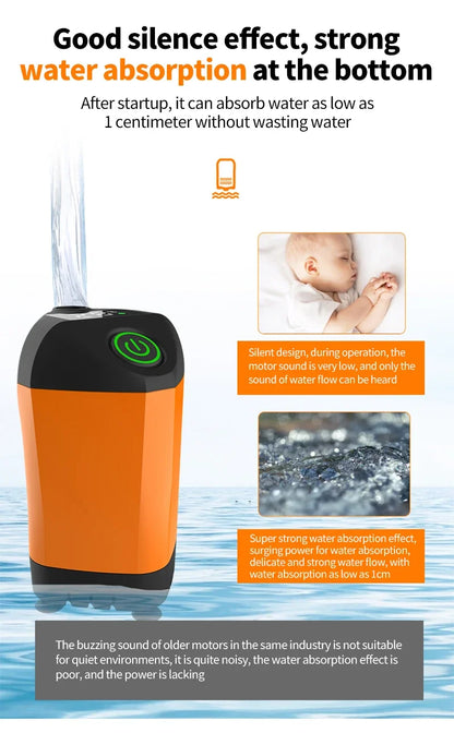 Portable Rechargeable Electric Shower Pump 2026 – USB Powered Waterproof for Outdoor Camping Beach Hiking Pet Bath Car Wash