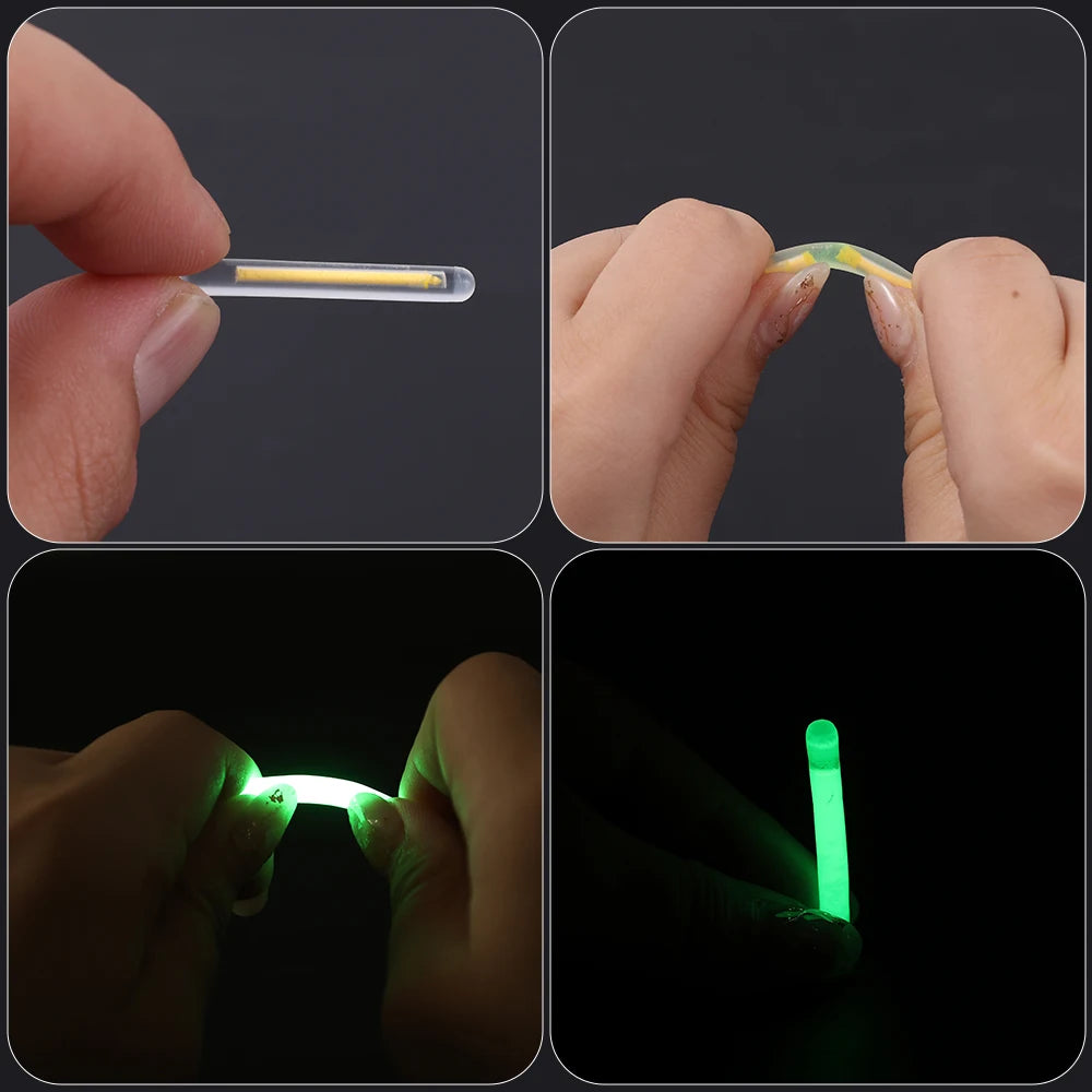 Firefly Fluorescent Fishing Rod Light - 50/100PCS Floating Glow Sticks for Night Fishing - Dark Luminous Outdoor Fishing Light Rods