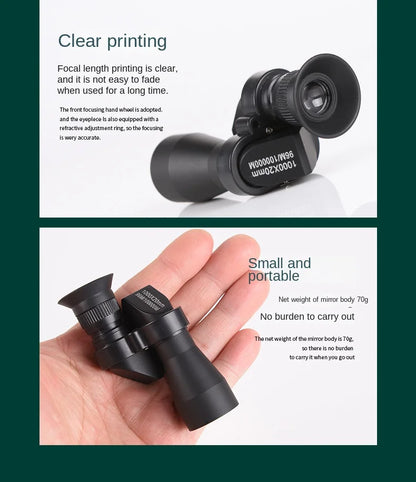 High-Definition Portable Monocular Telescope - High Magnification Zoom for Hunting, Camping, Mountaineering & Outdoor Fishing