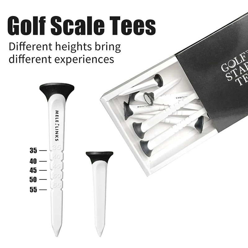 Premium Golf Scale Tees - 12 Piece Set