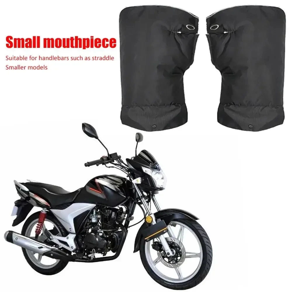Winter Motorcycle Handlebar Muffs - Thick Warm Rainproof Gloves for Electric Scooter & Motorbike (2024)