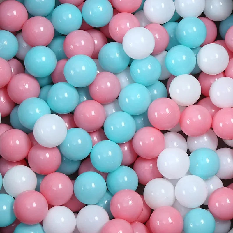 Colorful Ocean Ball Pit Balls - Eco-Friendly Non-Toxic Plastic Play Balls 5.5cm (50pcs Love & Star Shapes)