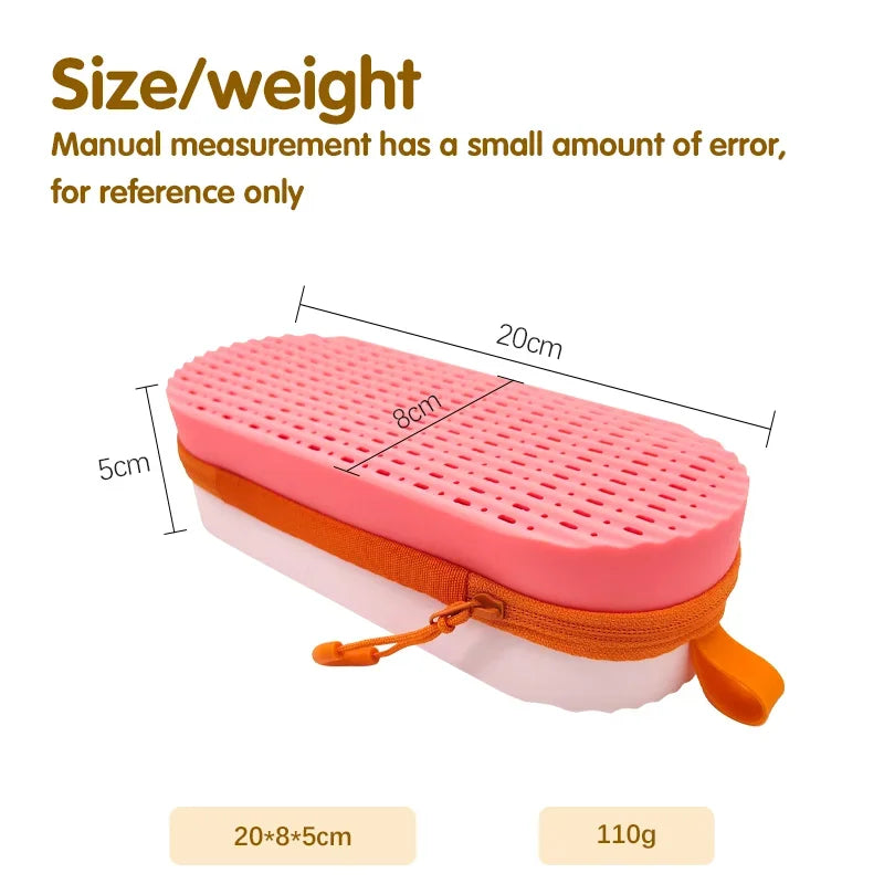 Large Capacity Silicone Swimming Goggle Protective Case with Drain Hole