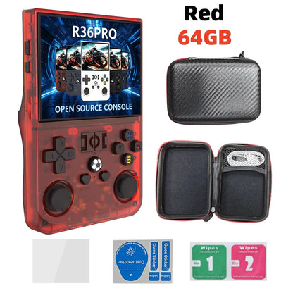 Retro Handheld Game Console R36S - 3.5" IPS Screen - 128GB Storage - Linux System - Portable Pocket Player (R36 Ultra/PRO)