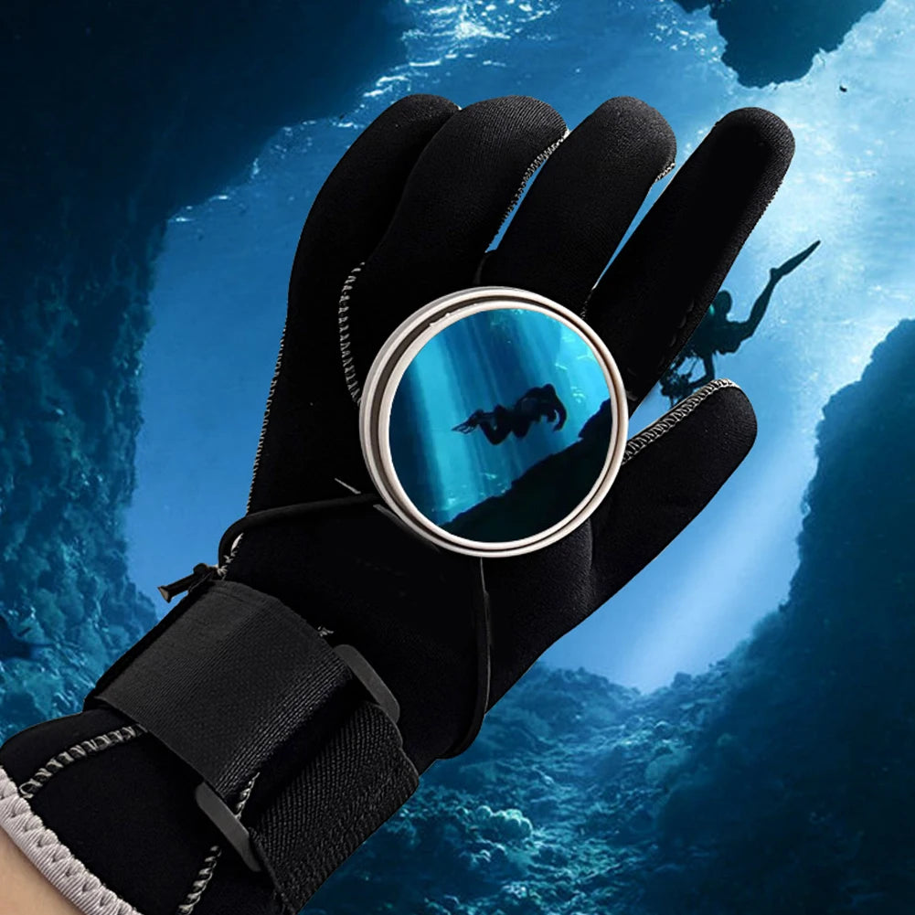 Underwater Wrist Mirror with Elastic Band - Scuba Diving & Snorkeling Equipment