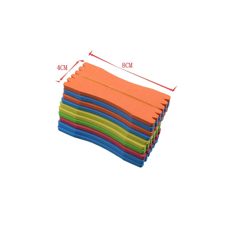 Fishing Line Winding Spools - 10 Pack Foam Rig Holders & Line Accessories (Random Colors)