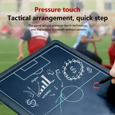 Electronic Soccer Coaching Board - LCD Playmaker Strategy Tactic Board with Flexible Screen and Stylus