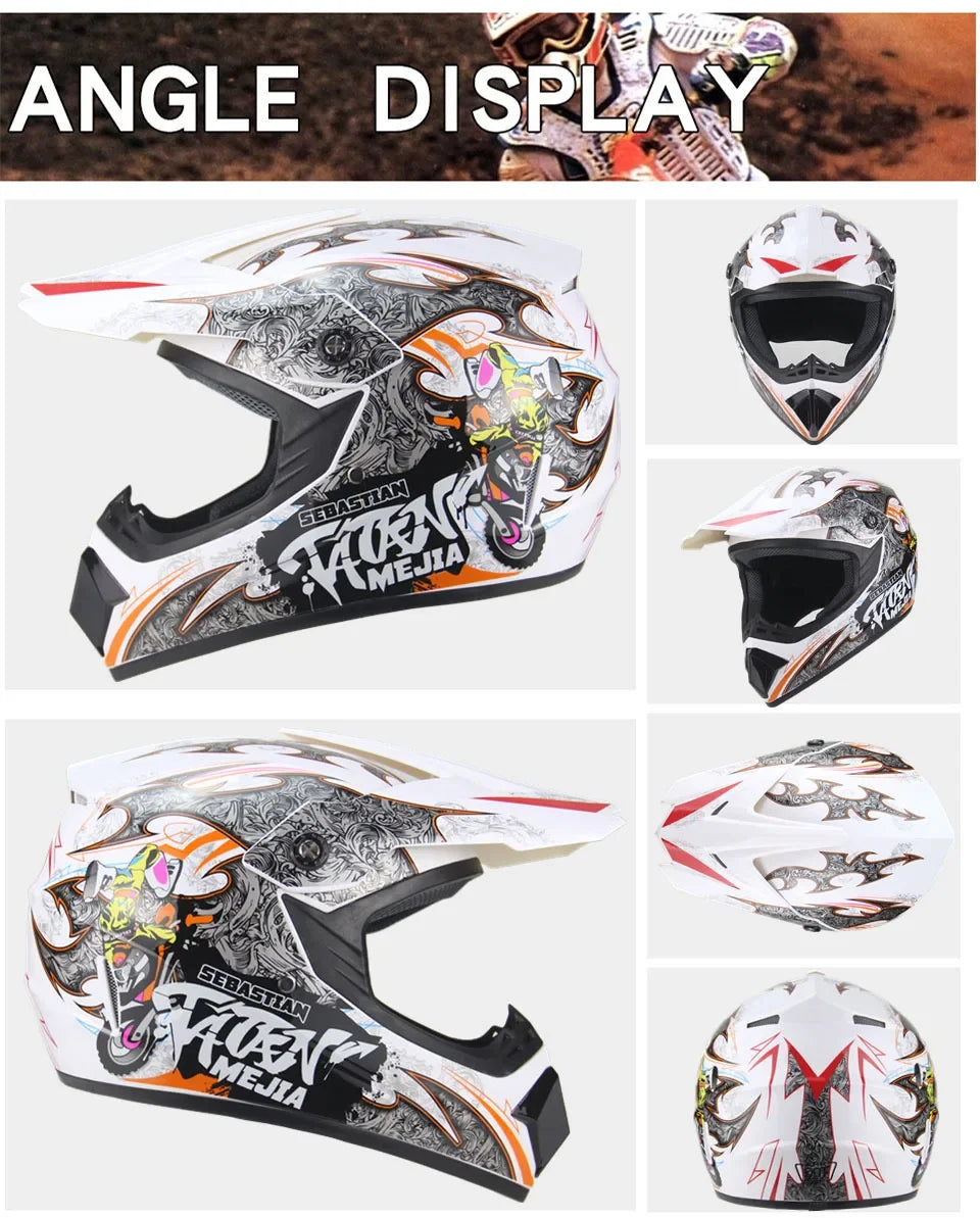 Full Face Motocross Helmet - Off-Road Downhill AM DH Cross Capacete - Free Shipping + 3 Free Gifts