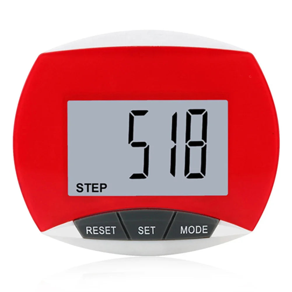 LCD Clip-On Pedometer - Accurate Step Counter with Distance & Calorie Tracking