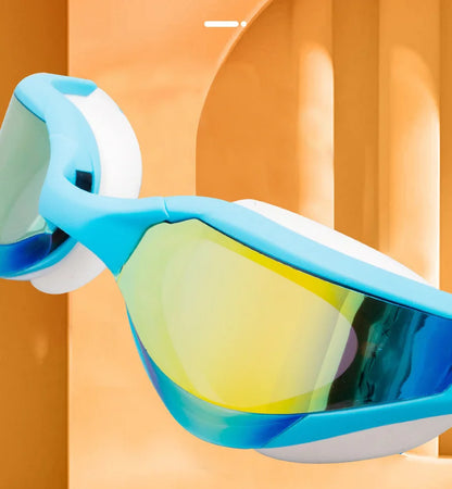 Professional HD Anti-Fog Swimming Goggles - Leak-Proof Adjustable Silicone Eyewear for Men & Women