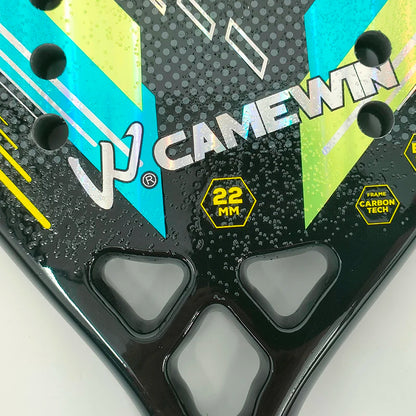 3K Carbon Fiber Beach Tennis Racket - Full Carbon Rough Surface for Men & Women - Complete Set