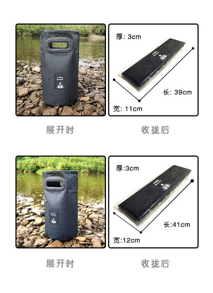 Collapsible Outdoor Water Bucket - Portable Folding Basin for Camping, Picnic & Fishing