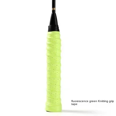 Premium Perforated Racket Overgrip - Anti-Slip PU Tennis & Badminton Handle Wrap with Shock Absorption - 110cm Length