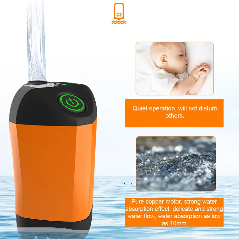 Portable Rechargeable Electric Shower Pump 2026 – USB Powered Waterproof for Outdoor Camping Beach Hiking Pet Bath Car Wash