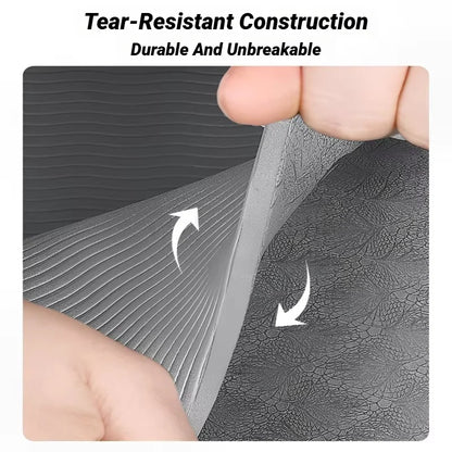 Eco-Friendly TPE Foldable Yoga Mat - Double-Sided Non-Slip Travel Exercise Mat for Pilates & Floor Workouts