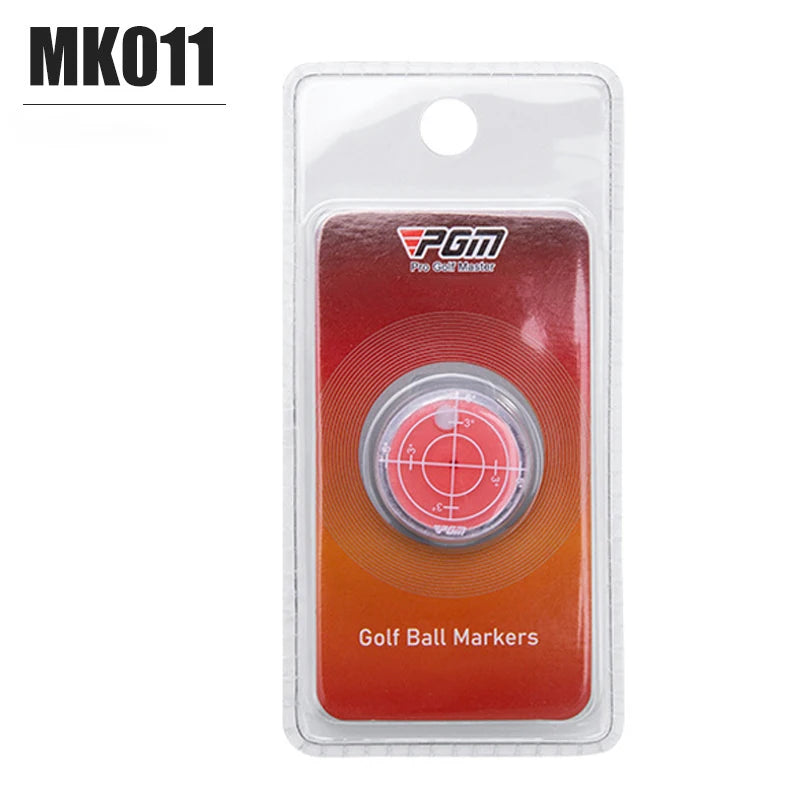 PGM Golf Magnetic Cap Clip Ball Marker - Level Function Marks - Red & Blue - Model MK011