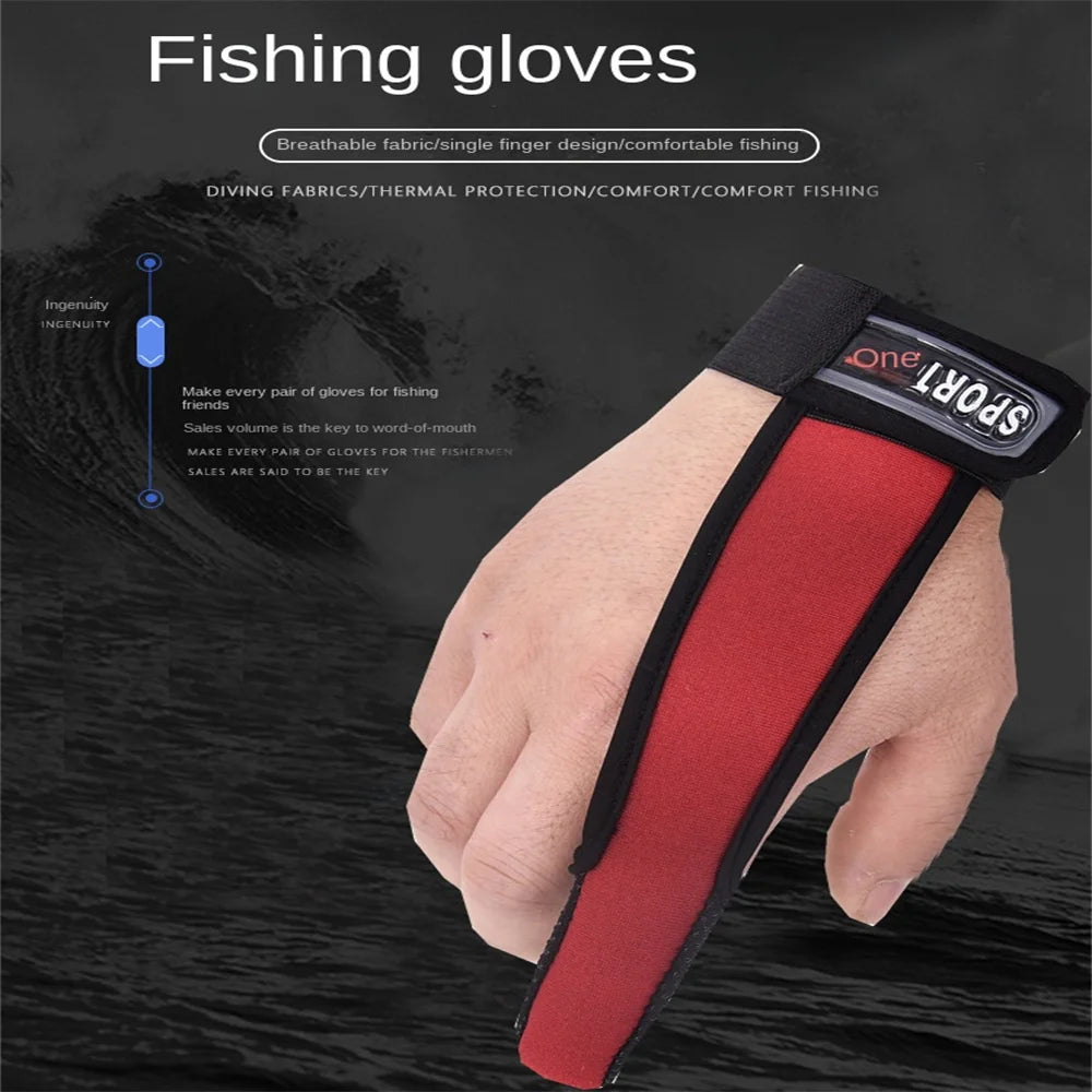 2024 Fishing Gloves - Single Finger Protector with Anti-Slip Grip for Outdoor Fishing