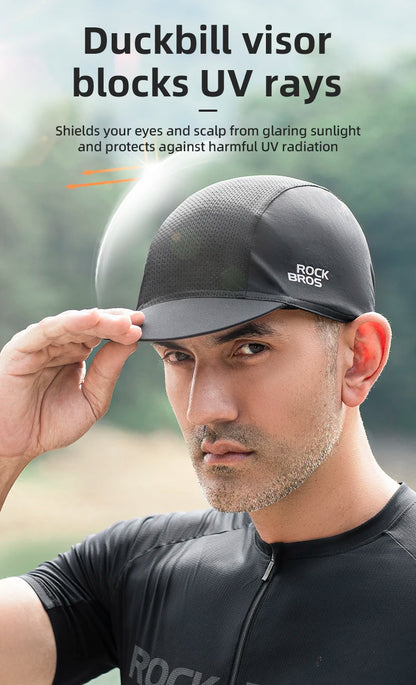 Ultra-Light Mesh Cycling Cap - Breathable Ice Silk Sun Protection Hat - Classic Team Bike Cap