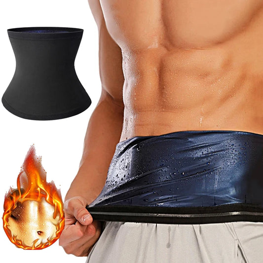 Men's Waist Trainer Sauna Sweat Belt - Slimming Body Shaper Corset for Stomach Fat Burning & Sport