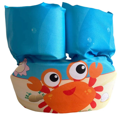 Adjustable Baby Swimming Life Jacket - Cartoon Foam Arm Sleeves with Safety Float Ring for Pool Training