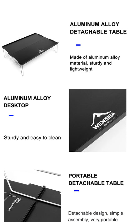 Ultra-Light Foldable Camping Table - Portable Outdoor Desk for Climbing, Fishing & Picnic Adventures