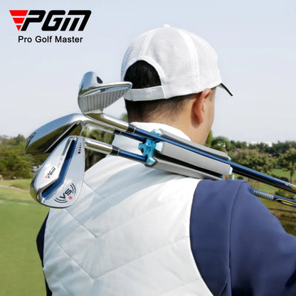 Golf Club Organizer Rack - Portable Standing Storage with Retainer Clips for Outdoor Sports (Model ZP035)