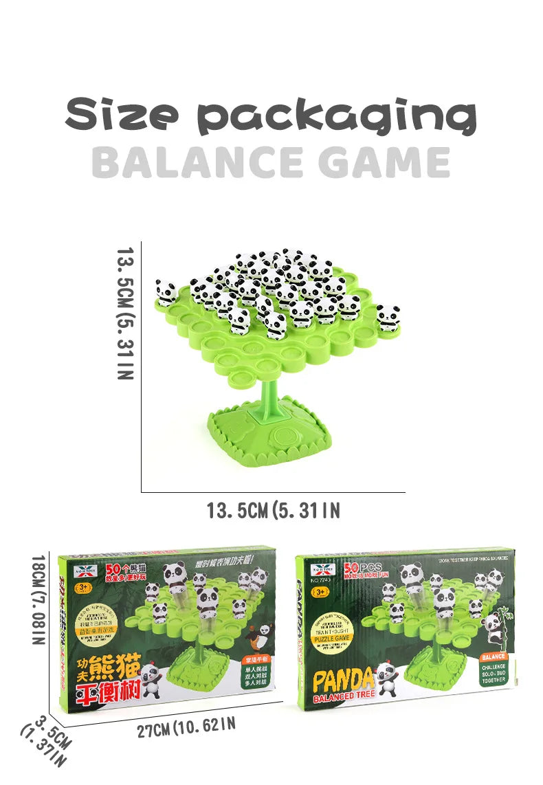 Frog Balance Tree Montessori Math Game - Parent-Child Interactive Tabletop Balancing Toy Gift for Children